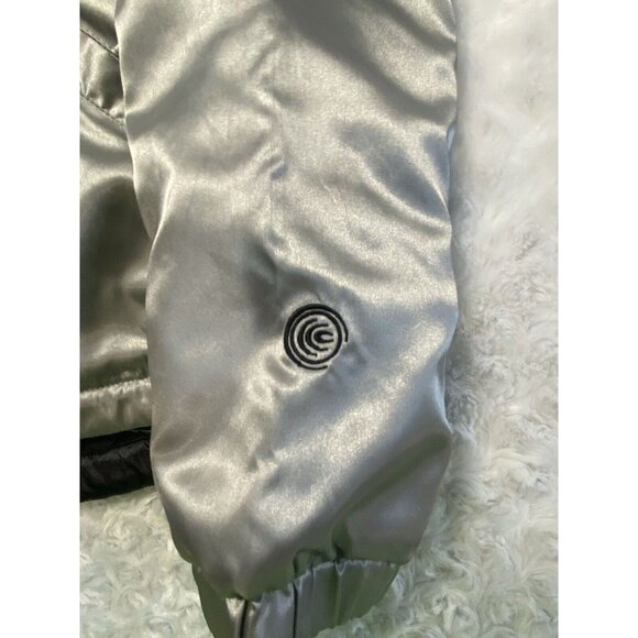 Columbia Convert Boardwear Jacket Women Large Gray Silver Zip Pockets Drawstring - Picture 8 of 15